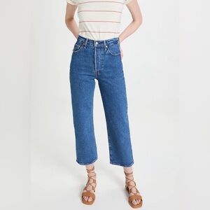 Levi’s Ribcage Straight Ankle Blue Wash Women's Jeans